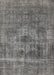 Machine Washable Industrial Modern Carbon Gray Rug, wshurb1836