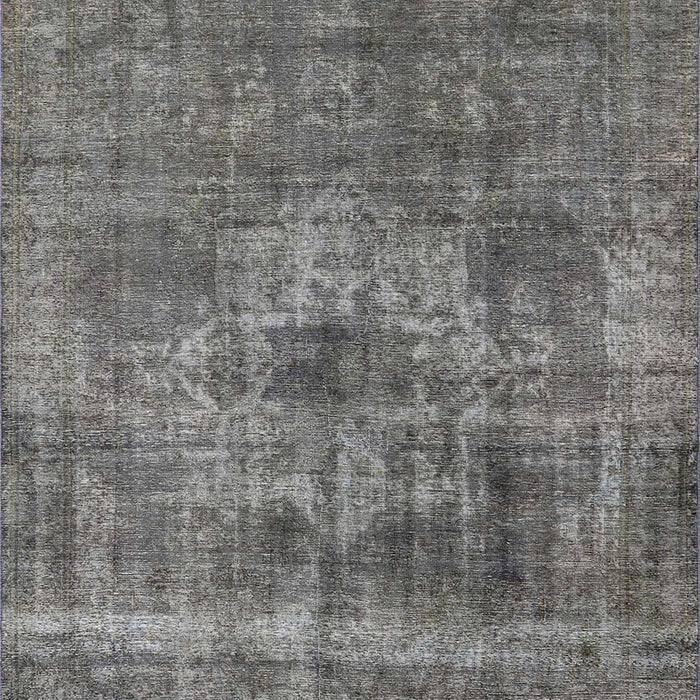 Machine Washable Industrial Modern Carbon Gray Rug, wshurb1836