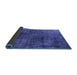 Sideview of Oriental Blue Industrial Rug, urb1837blu