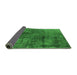 Sideview of Oriental Green Industrial Rug, urb1837grn