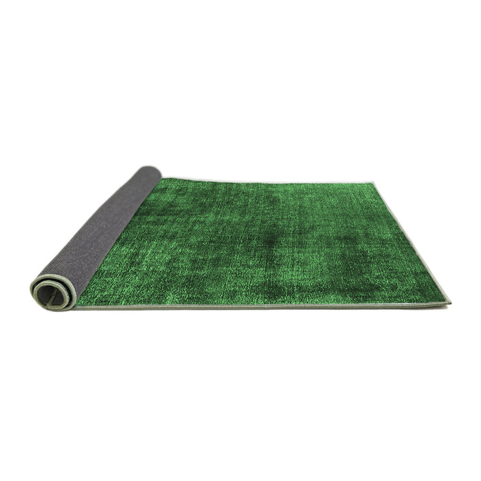 Sideview of Oriental Emerald Green Industrial Rug, urb1837emgrn