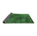 Sideview of Oriental Emerald Green Industrial Rug, urb1837emgrn