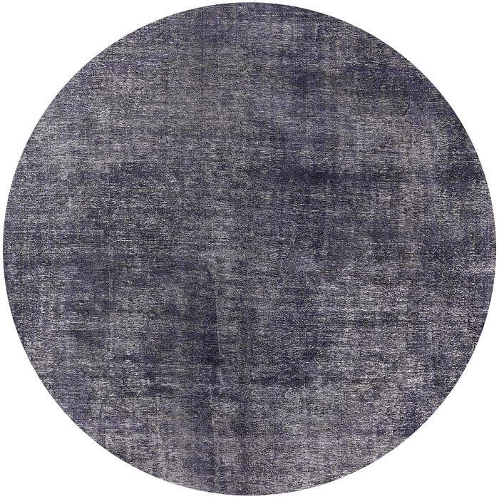 Round Machine Washable Industrial Modern Plum Purple Rug, wshurb1837