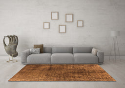 Machine Washable Oriental Orange Industrial Area Rugs in a Living Room, wshurb1837org