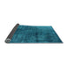 Sideview of Oriental Light Blue Industrial Rug, urb1837lblu