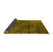 Sideview of Oriental Yellow Industrial Rug, urb1837yw