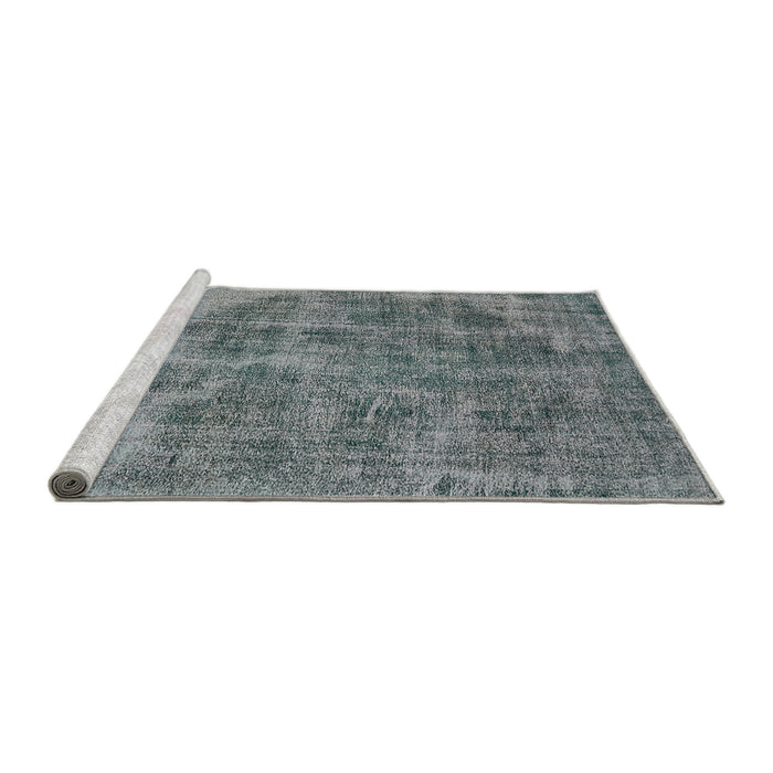 Sideview of Machine Washable Industrial Modern Dark Gray Rug, wshurb1838