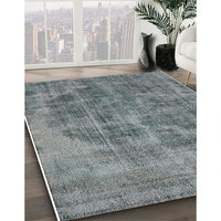 Mid-Century Modern Dark Gray Oriental Rug, urb1838