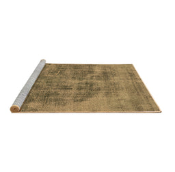 Sideview of Machine Washable Oriental Brown Industrial Rug, wshurb1838brn