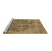 Sideview of Machine Washable Oriental Brown Industrial Rug, wshurb1838brn