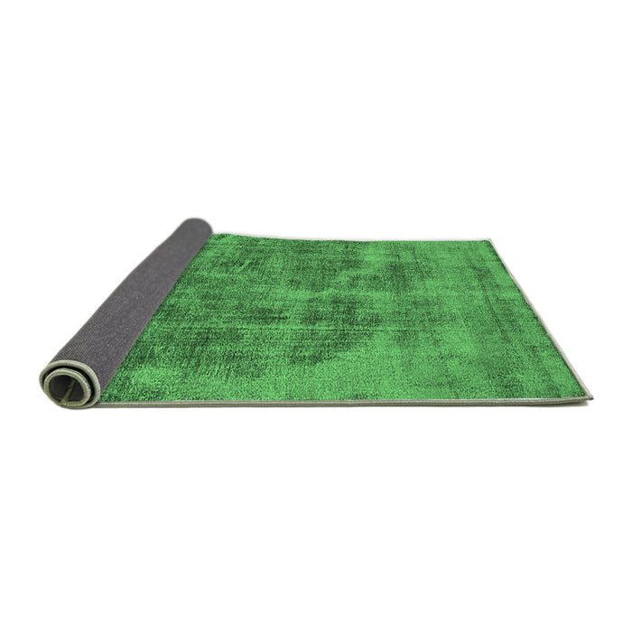 Sideview of Oriental Emerald Green Industrial Rug, urb1838emgrn
