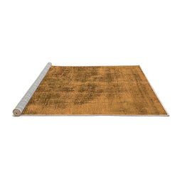Sideview of Machine Washable Oriental Orange Industrial Area Rugs, wshurb1838org