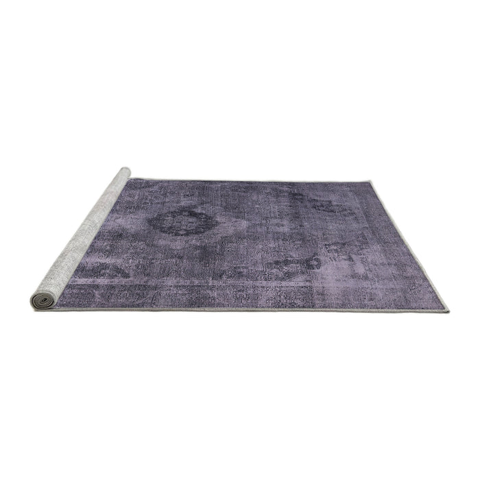 Sideview of Machine Washable Industrial Modern Grape Purple Rug, wshurb1839