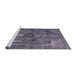 Sideview of Machine Washable Industrial Modern Grape Purple Rug, wshurb1839