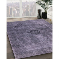 Mid-Century Modern Purple Oriental Rug, urb1839