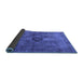 Sideview of Oriental Blue Industrial Rug, urb1839blu