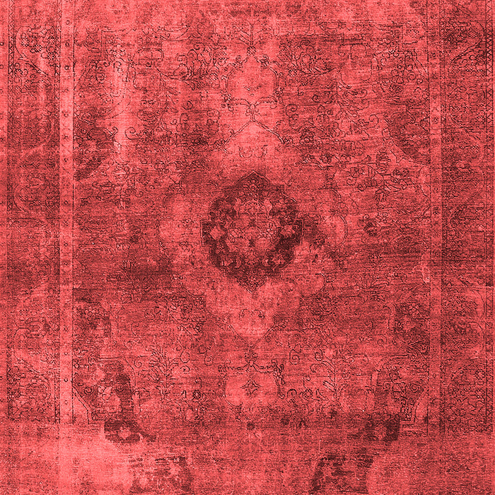 Machine Washable Oriental Red Industrial Rug, wshurb1839red