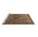 Sideview of Machine Washable Oriental Brown Industrial Rug, wshurb1839brn