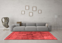 Machine Washable Oriental Red Industrial Rug, wshurb1839red