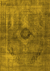 Oriental Yellow Industrial Rug, urb1839yw