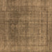 Square Oriental Brown Industrial Rug, urb1840brn