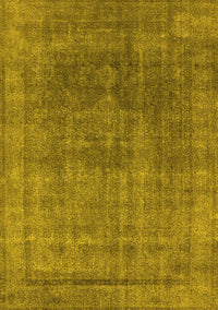 Oriental Yellow Industrial Rug, urb1840yw