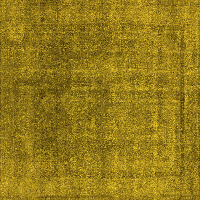 Square Oriental Yellow Industrial Rug, urb1840yw