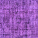 Square Oriental Purple Industrial Rug, urb1841pur