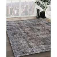 Mid-Century Modern Gray Oriental Rug, urb1841