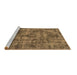 Sideview of Machine Washable Oriental Brown Industrial Rug, wshurb1841brn