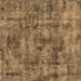 Square Oriental Brown Industrial Rug, urb1841brn