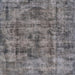 Square Mid-Century Modern Gray Oriental Rug, urb1841