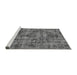 Sideview of Machine Washable Oriental Gray Industrial Rug, wshurb1841gry