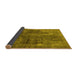 Sideview of Oriental Yellow Industrial Rug, urb1842yw