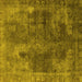 Square Oriental Yellow Industrial Rug, urb1842yw