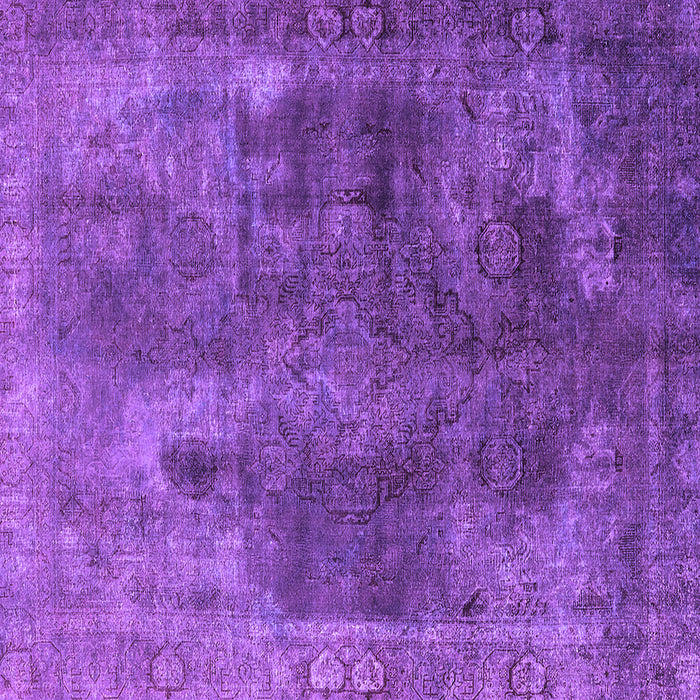 Square Oriental Purple Industrial Rug, urb1842pur