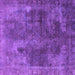 Square Oriental Purple Industrial Rug, urb1842pur