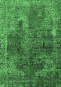 Oriental Emerald Green Industrial Rug, urb1842emgrn