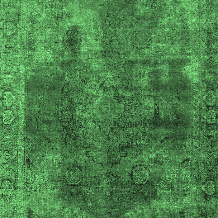Oriental Emerald Green Industrial Rug, urb1842emgrn