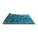 Sideview of Oriental Light Blue Industrial Rug, urb1842lblu