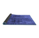 Sideview of Oriental Blue Industrial Rug, urb1842blu