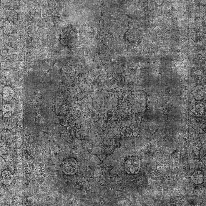 Machine Washable Oriental Gray Industrial Rug, wshurb1842gry