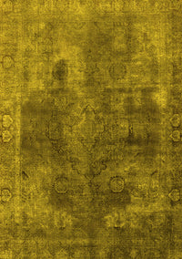 Oriental Yellow Industrial Rug, urb1842yw