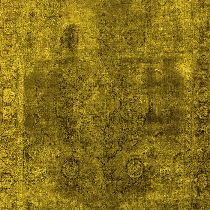 Oriental Yellow Industrial Rug, urb1842yw