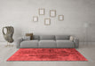 Industrial Red Washable Rugs