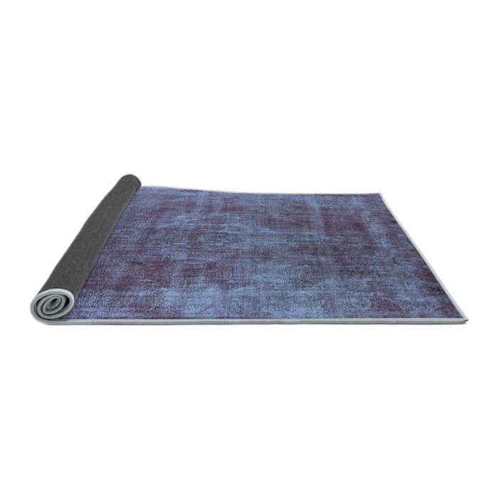 Sideview of Oriental Light Blue Industrial Rug, urb1843lblu