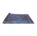 Sideview of Oriental Light Blue Industrial Rug, urb1843lblu