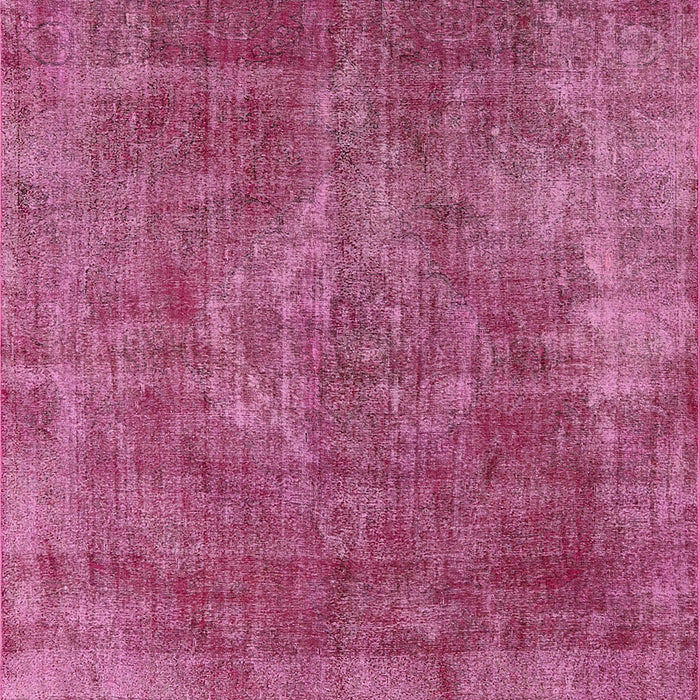 Machine Washable Industrial Modern Dark Hot Pink Rug, wshurb1843