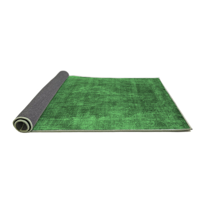 Sideview of Oriental Emerald Green Industrial Rug, urb1843emgrn