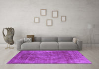 Machine Washable Oriental Purple Industrial Rug, wshurb1843pur